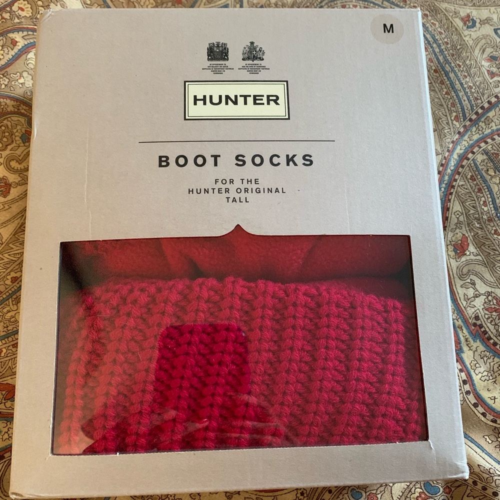 Hunter Boot Socks Medium Red